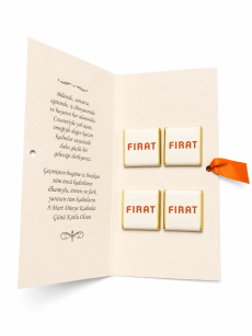 Logolu Zarf Kutuda 2’li, 4’lü ve 6’li Madlen Çikolata